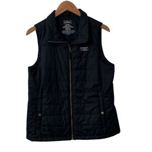 Women’s L.L. Bean Lightweight Puffer Vest Black Medium